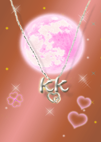 initial K&K(Pink gold)