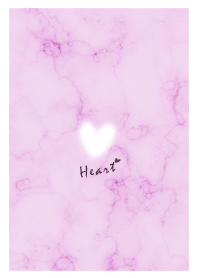 Marble and fluffy heart Purple06_2