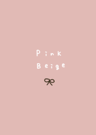 pink beige. ribbon.