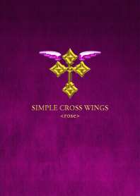 SIMPLE CROSS WINGS <rose>