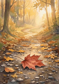 stampAI-autumn forest-x34R1A