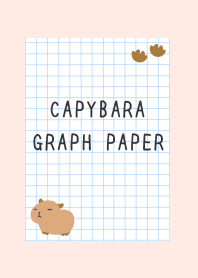 CAPYBARA GRAPH PAPER-LIGHT PINK