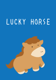 LUCKY HORSE THEME/BLUE/WHITE