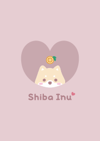 Shiba Inu2 Orange [pink]