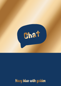 Simple_Navy blue with golden