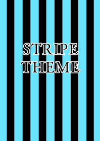 STRIPE THEME-BLACK&NEON BLUE
