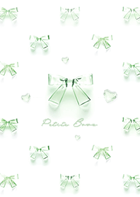 Petit Glass Bows - T Green 03