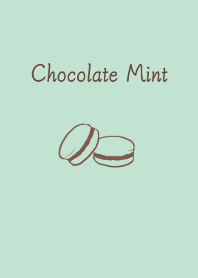 Chocolate Mint [macaron]