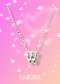 initial W(cherry blossoms)
