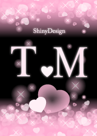 T&M イニシャル 運気UP!ピンクハート