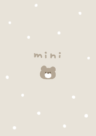 simple gray and cute bear