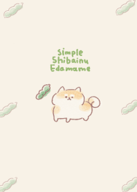 Simple Shiba Inu Edamame Beige