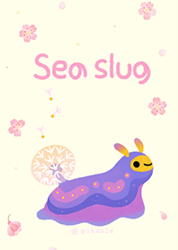 Sea slug & flower