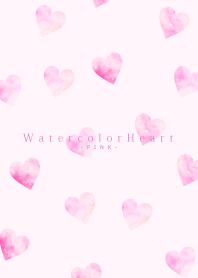 Watercolor Heart -PINK- 41