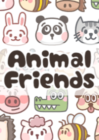 Animal Friends doodle (beige) (JAPAN)