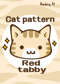 Cat pattern -Red tabby- No.3