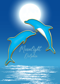 Enamel Pin Moonlight Dolphin 64