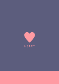 Simple Heart /Lavender&Peach Pink 09