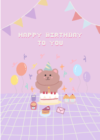 HBD to you : cute bear