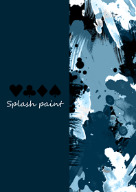 Splash paint -Military blue-