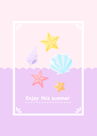 Mermaid Purple - Cute summer theme -