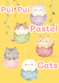 Pui Pui Pastel Cats(yellow)