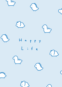 Chibi dinosaur/aqua blue