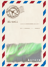Airmail Yellowknife Canada Aurora Ver.