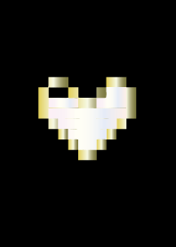 Pixel heart that fulfills hope