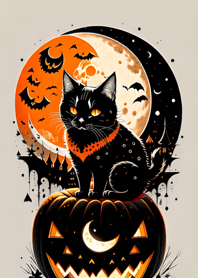 halloween cat a65435