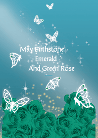 Blue : May Emerald & butterflies