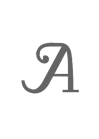 イニシャル「A」シンプル着せ替え