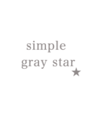 simple gray star