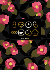 Camellia -Black & Gold-