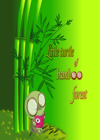 Little turtle of bamboo forest