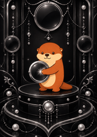 Slowly Otter: Black-Silver Night