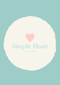 Simple Heart Emerald Pink -MEKYM-