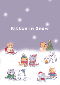 Wistaria Kittens and Snow Scenery 05_2