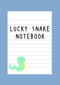 LUCKY SNAKE NOTEBOOKj-DUSTY BLUE