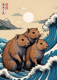 Ukiyo-e - Capybara 262F74