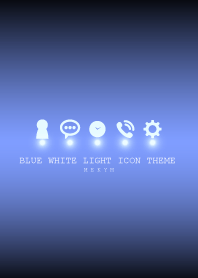 BLUE WHITE LIGHT ICON THEME -MEKYM-