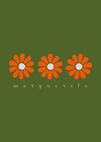 SIMPLE MARGUERITE - MOSS GREEN -