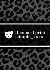 Leopard Print love cute simple Theme14