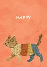 Cat Stuffed01 on red & yellow