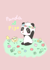 ぱんだ　と　ぴよ子