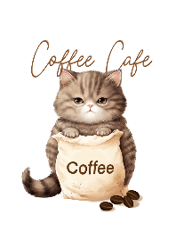 I love coffee I love cat