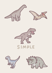 シンプル いろんな恐竜