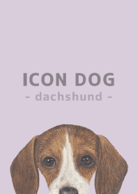 ICON DOG - dachshund - PASTEL PL/06