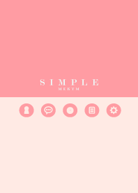 SIMPLE ROUND ICON-MILKY PINK