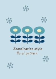 Scandinavian style / floral / blue2
